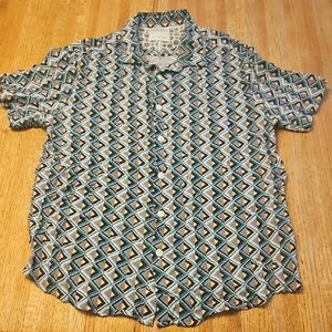 Denim & Flower Multicolor Geometric Men's Shirt